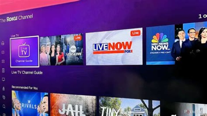 Live TV streaming interface