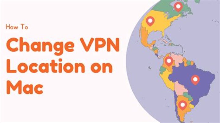 VPN geographic location concept